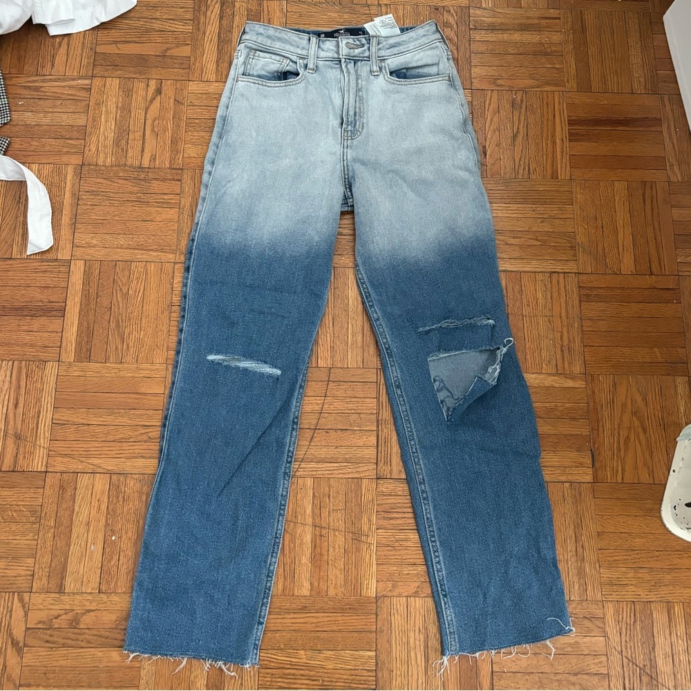 NWOT ombré high rise straight leg Jeans